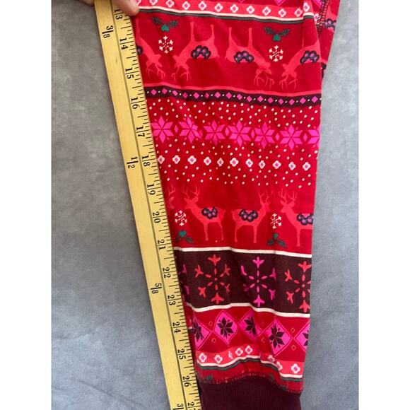 Xhilaration Christmas One Piece Pajamas Fair Isle Reindeer Cotton Y2K XL Target - Picture 9 of 9